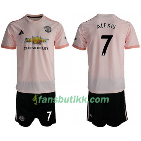 Fotballdrakt Manchester United Alexis 7 Barn Bortetrøye 2018-2019 Kortermet